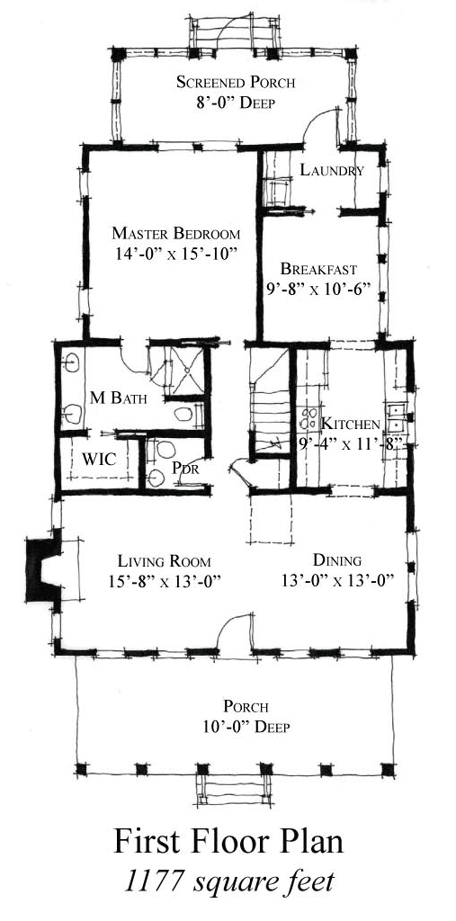 House Plan 73843 Level One