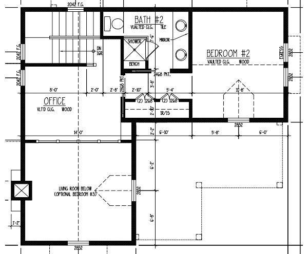 House Plan 73850 Level Two
