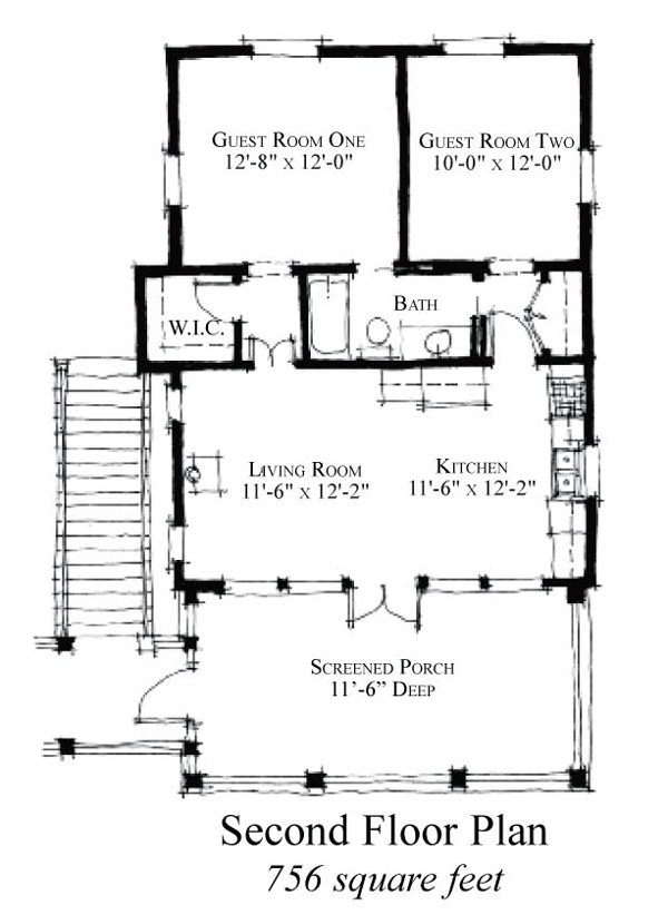 House Plan 73881 Level Two