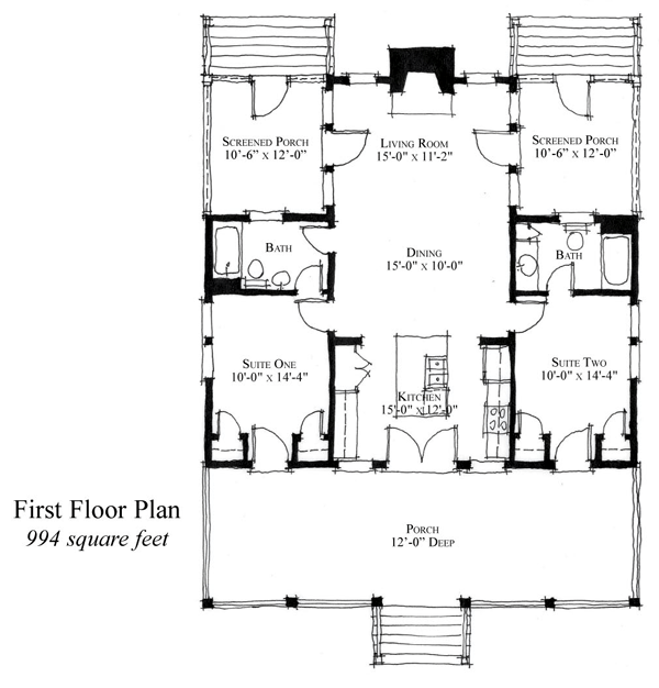 House Plan 73887 Level One
