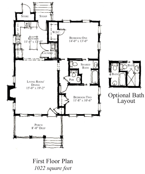 House Plan 73891 Level One
