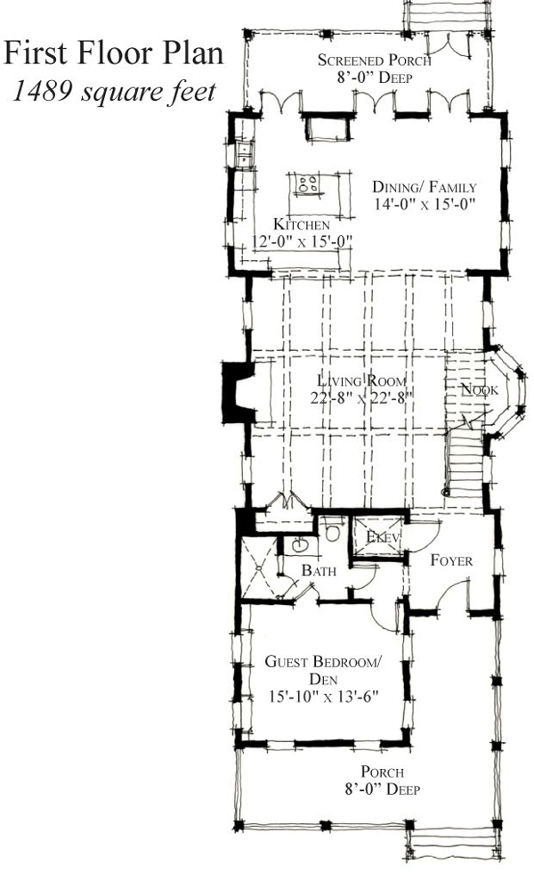 House Plan 73905 Level One
