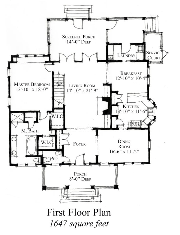 House Plan 73907 Level One