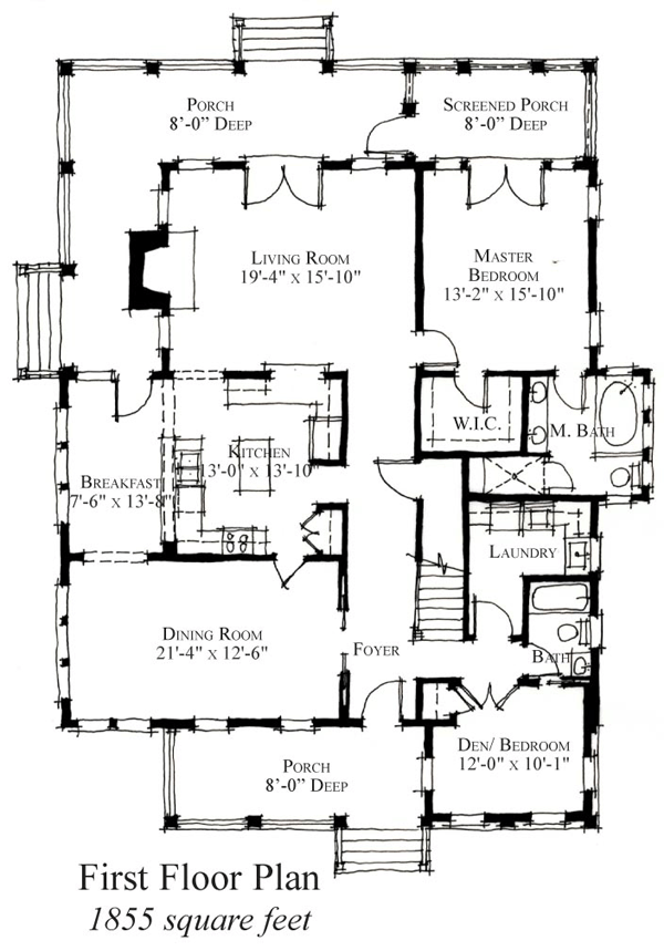 House Plan 73910 Level One
