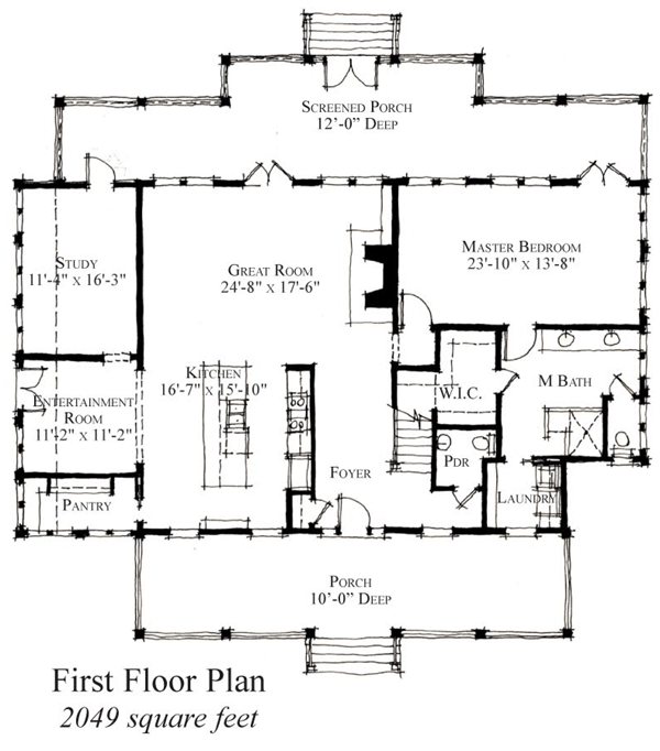 House Plan 73911 Level One