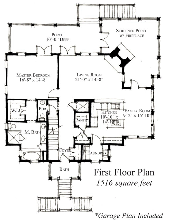 House Plan 73913 Level One