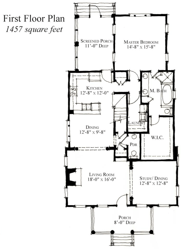 House Plan 73920 Level One