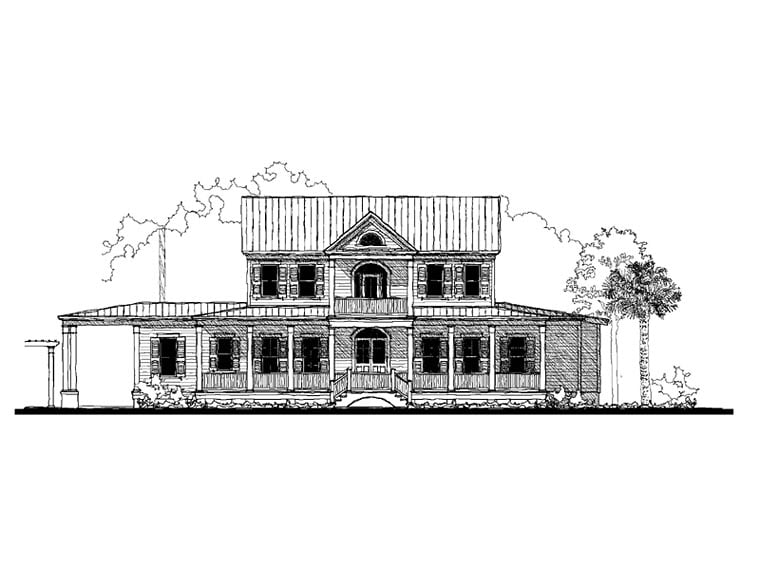 Colonial, Country, Southern Plan with 3370 Sq. Ft., 3 Bedrooms, 4 Bathrooms Picture 2