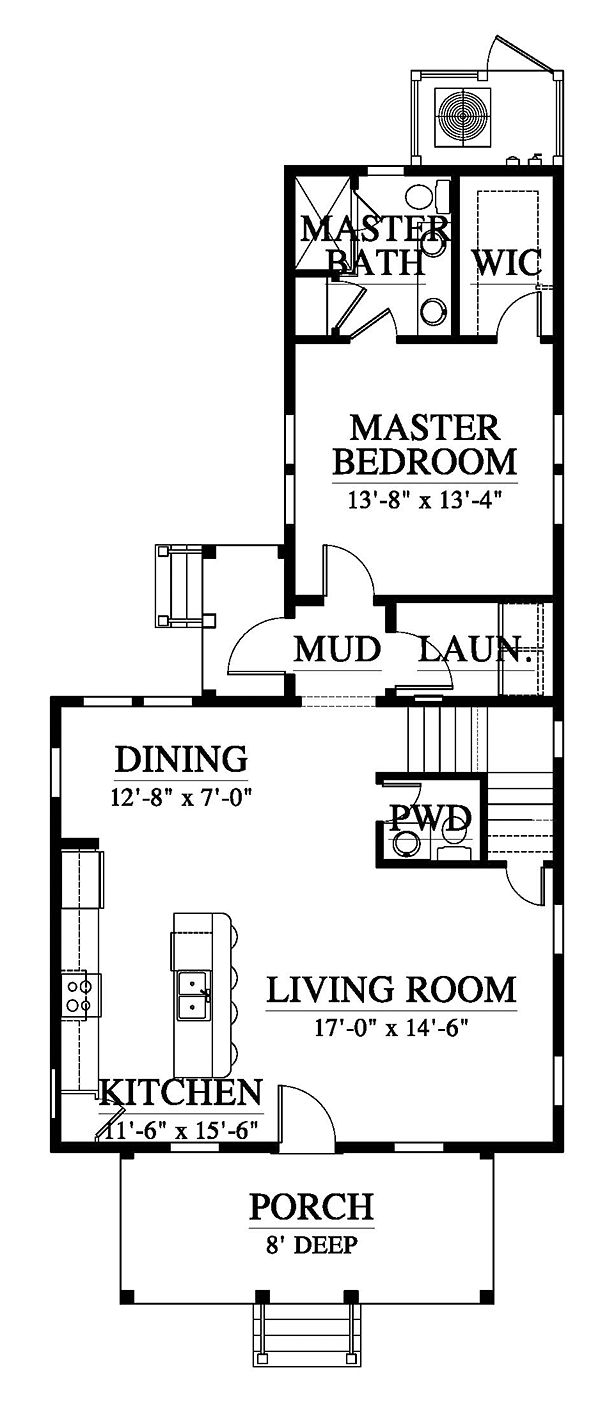 House Plan 73935 Level One