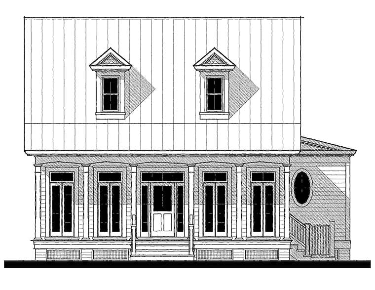 Country, Southern Plan with 2158 Sq. Ft., 4 Bedrooms, 3 Bathrooms Elevation