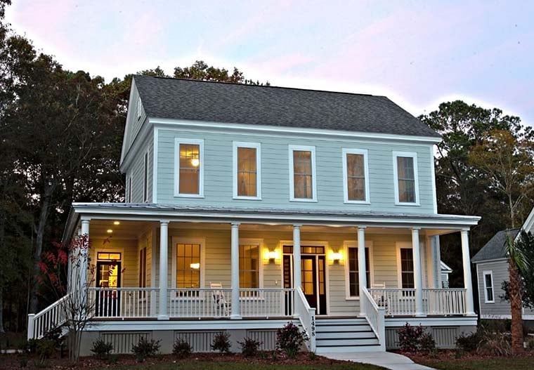 Colonial, Country, Farmhouse, Southern Plan with 2761 Sq. Ft., 3 Bedrooms, 3 Bathrooms Picture 3