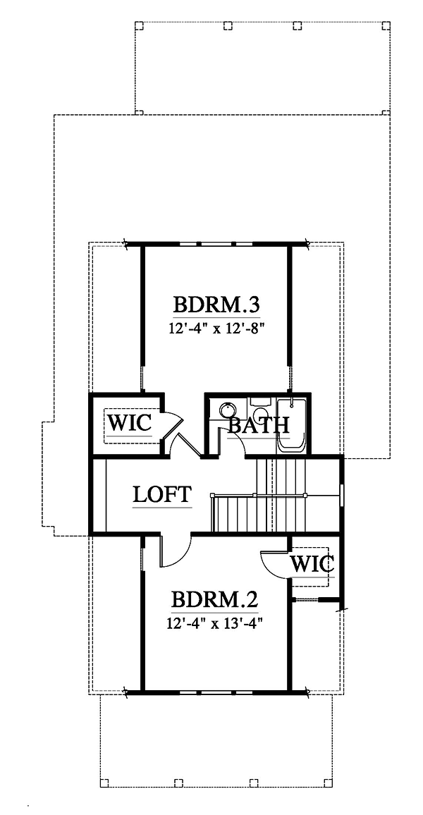 House Plan 73947 Level Two