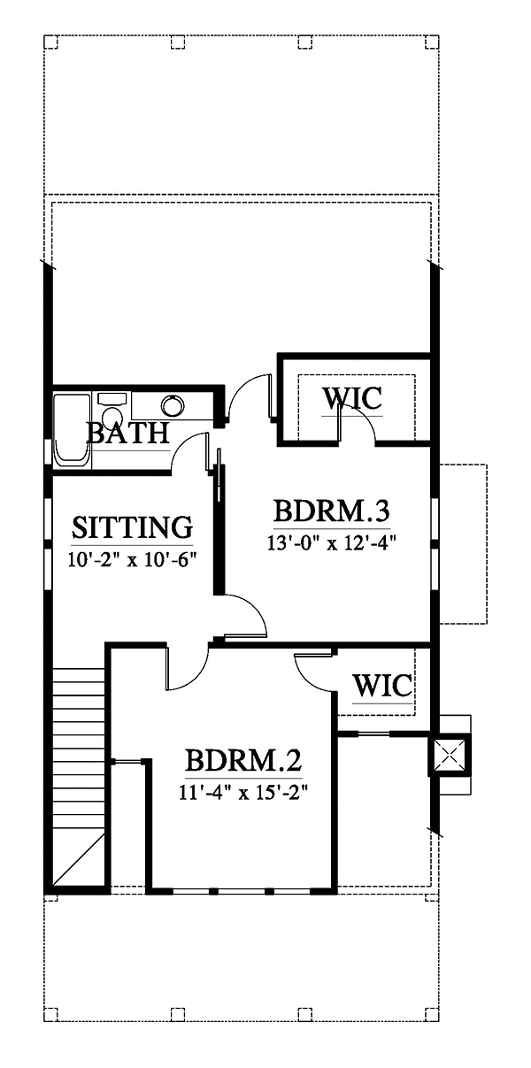House Plan 73948 Level Two