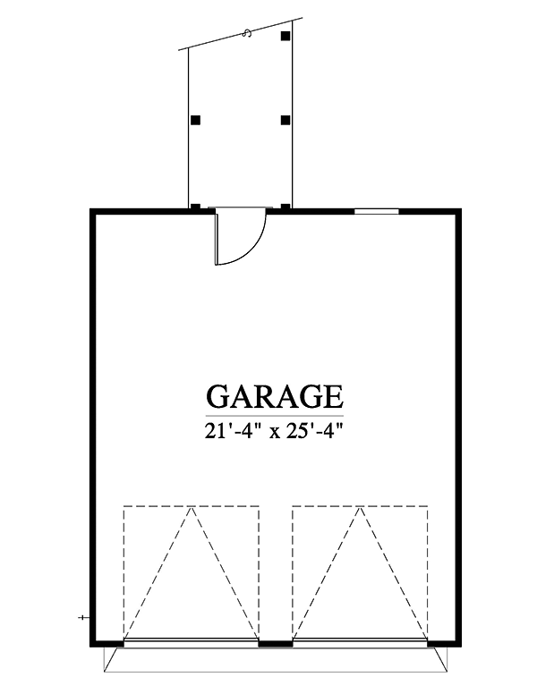 Garage Plan 73951 - 2 Car Garage Level One