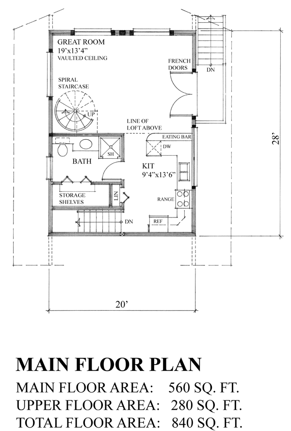 House Plan 74014 Level One