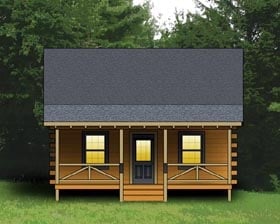 Plan 74105 - 744 Square Feet