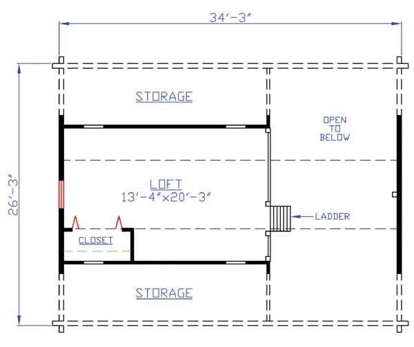House Plan 74112 Level Two