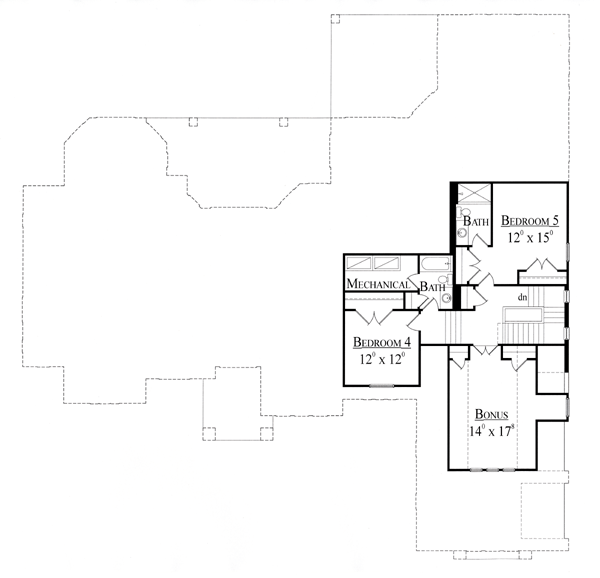 House Plan 74260 Level Two
