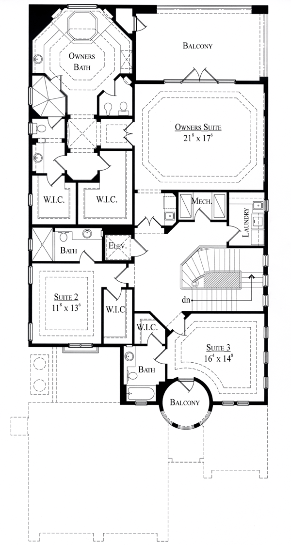 House Plan 74283 Level Two