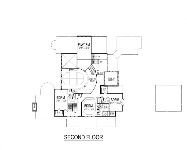 House Plan 74413 Level Two