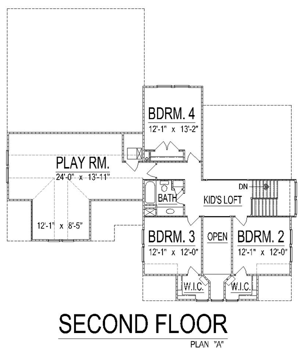 House Plan 74418 Alternate Level Two