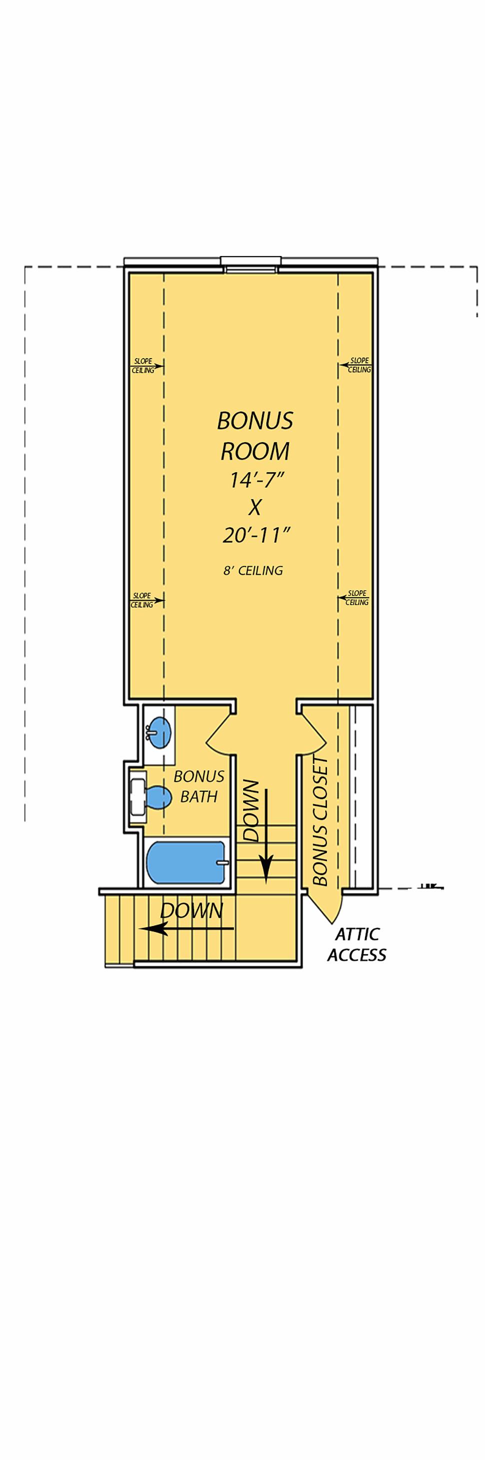 House Plan 74667 Level Two