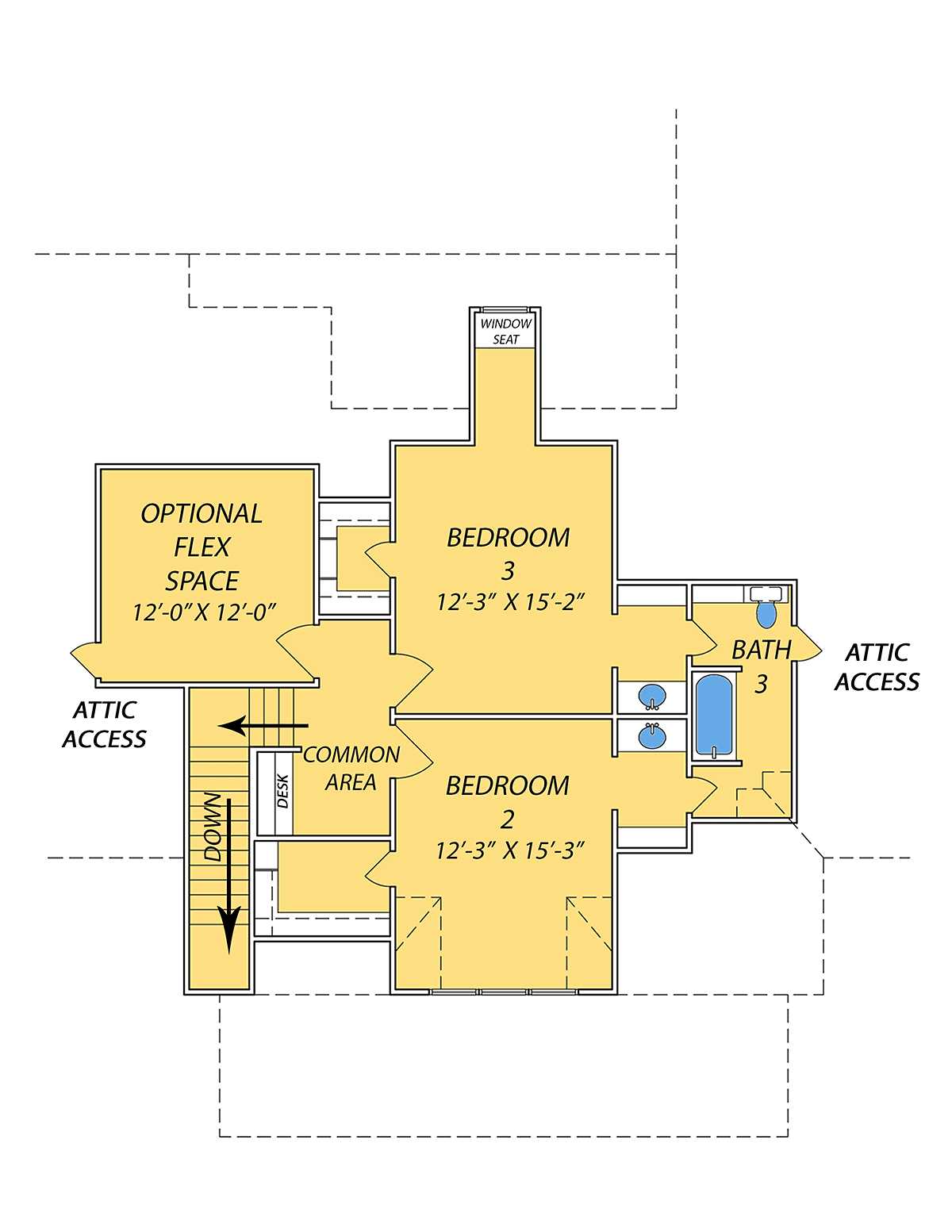 House Plan 74679 Level Two