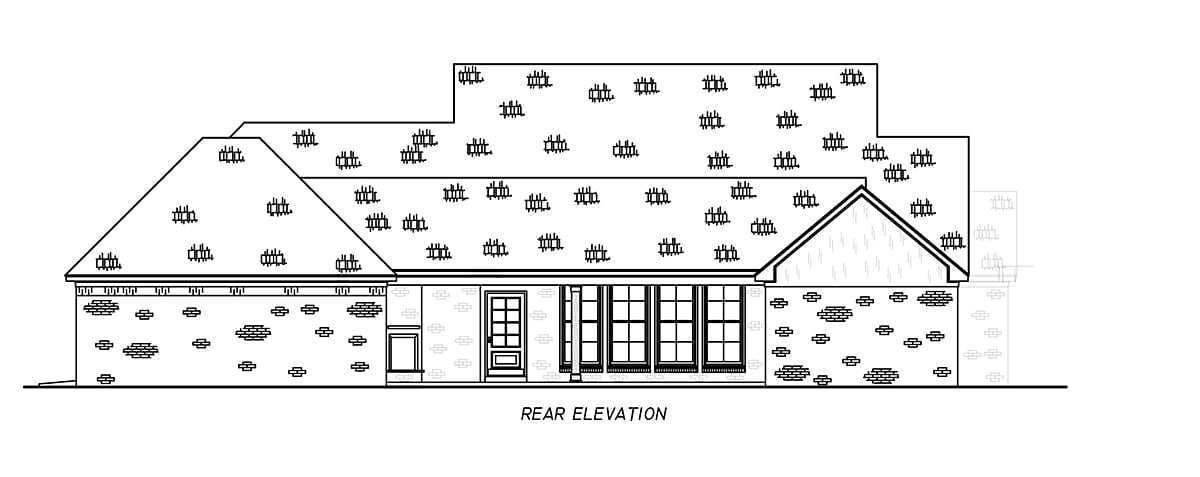 House Plan 74694 Rear Elevation
