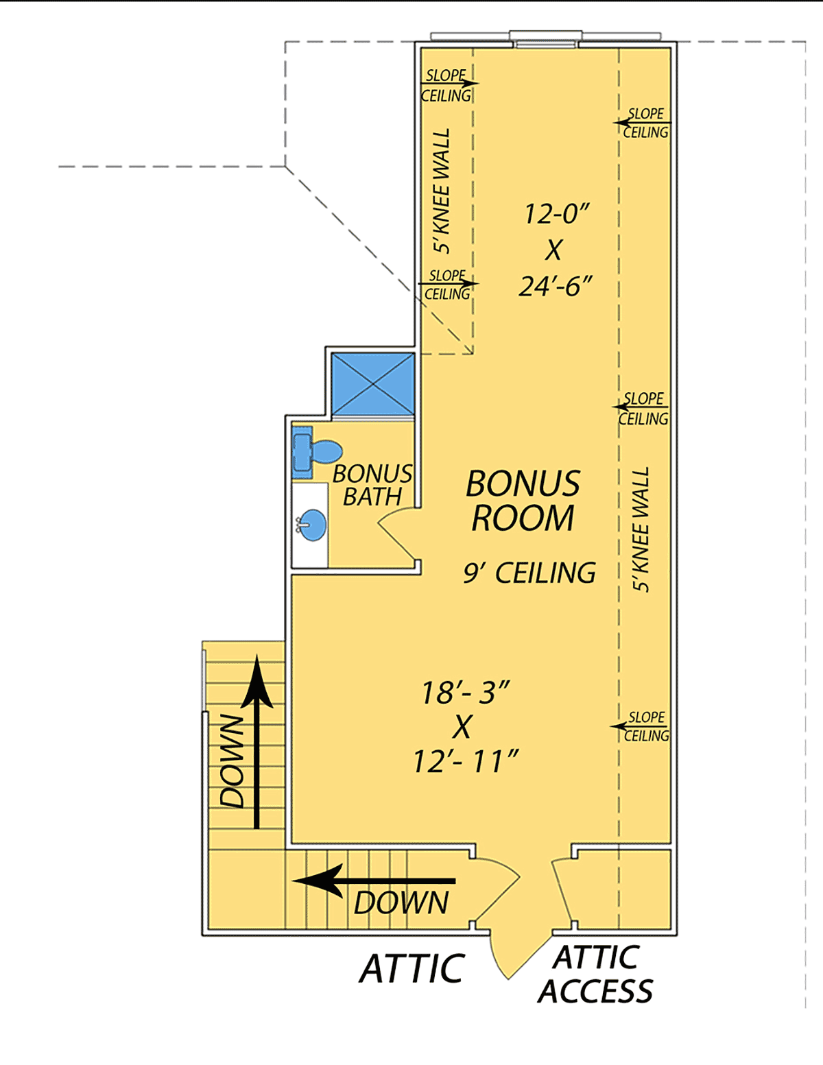 House Plan 74696 Level Two
