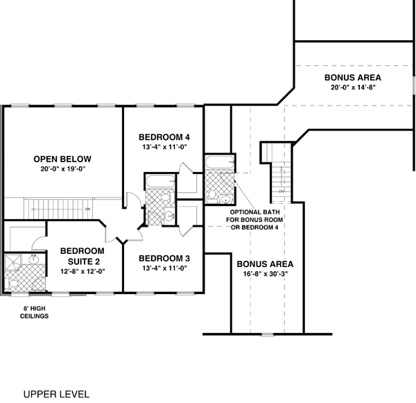 House Plan 74817 Level Two