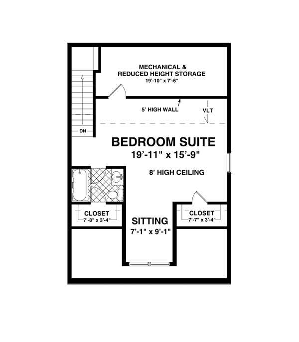 Garage Plan 74836 - 3 Car Garage Apartment Level Two