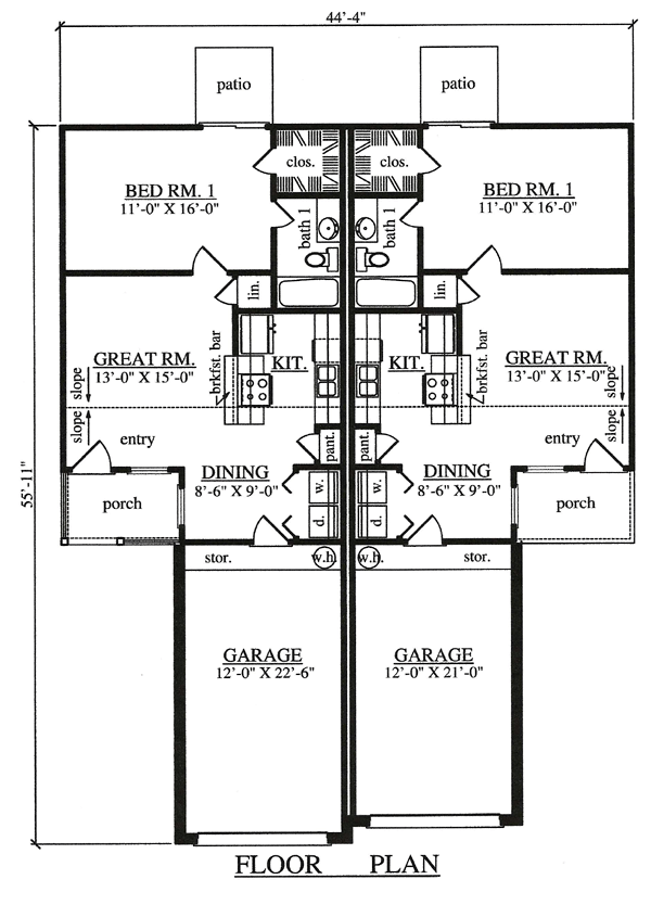 Multi-Family Plan 75049 Level One