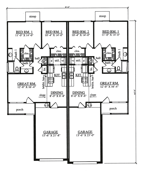 Multi-Family Plan 75050 Level One