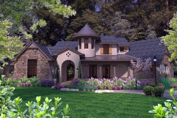 Cottage, Craftsman, European, French Country Plan with 3230 Sq. Ft., 3 Bedrooms, 4 Bathrooms, 3 Car Garage Picture 31
