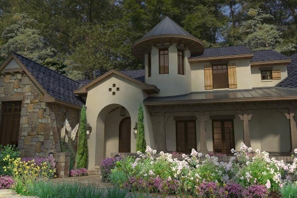 Cottage, Craftsman, European, French Country Plan with 3230 Sq. Ft., 3 Bedrooms, 4 Bathrooms, 3 Car Garage Picture 35