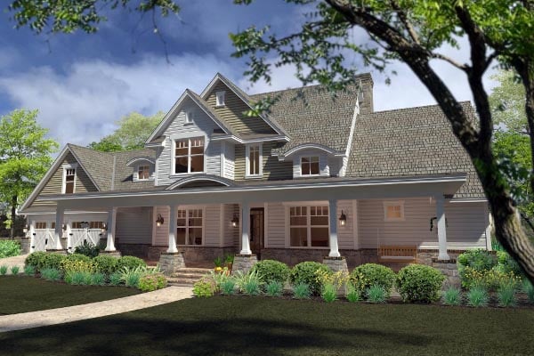 Country, Farmhouse, Southern Plan with 2414 Sq. Ft., 3 Bedrooms, 3 Bathrooms, 2 Car Garage Picture 3