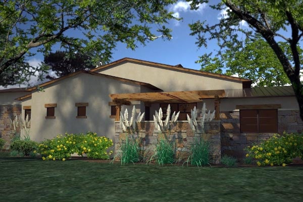 Contemporary, Florida Plan with 3638 Sq. Ft., 3 Bedrooms, 4 Bathrooms, 3 Car Garage Picture 4