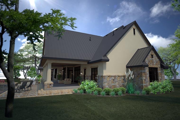 Country, Craftsman, European, Tuscan Plan with 3880 Sq. Ft., 3 Bedrooms, 3 Bathrooms, 3 Car Garage Picture 6