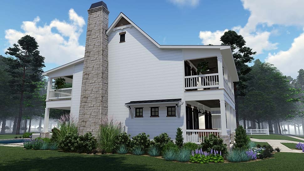Colonial, Country, Southern Plan with 2458 Sq. Ft., 3 Bedrooms, 3 Bathrooms, 2 Car Garage Picture 8