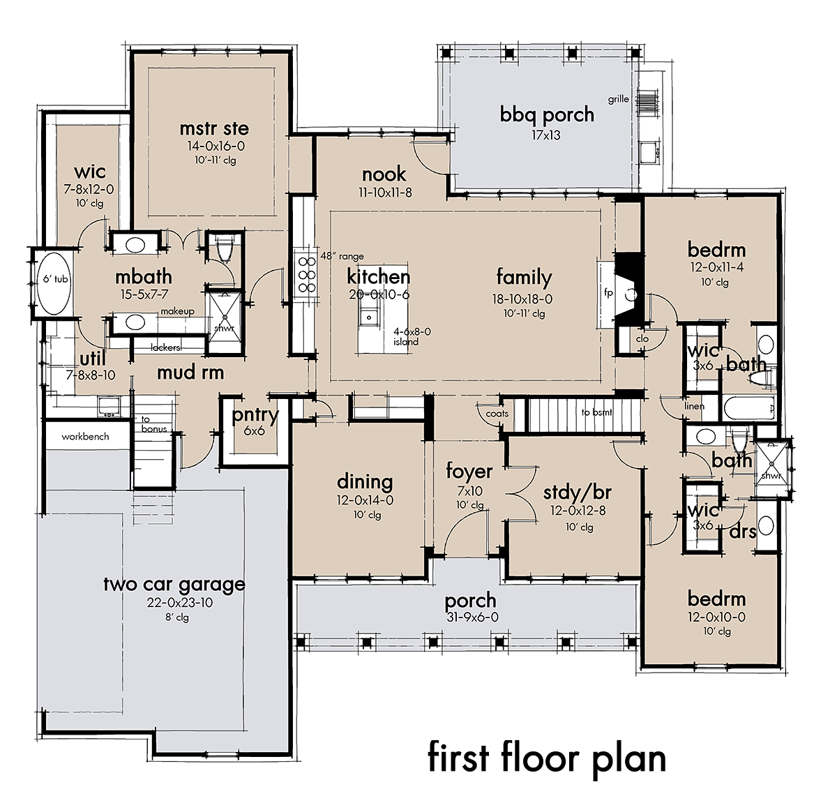 House Plan 75160 Level One