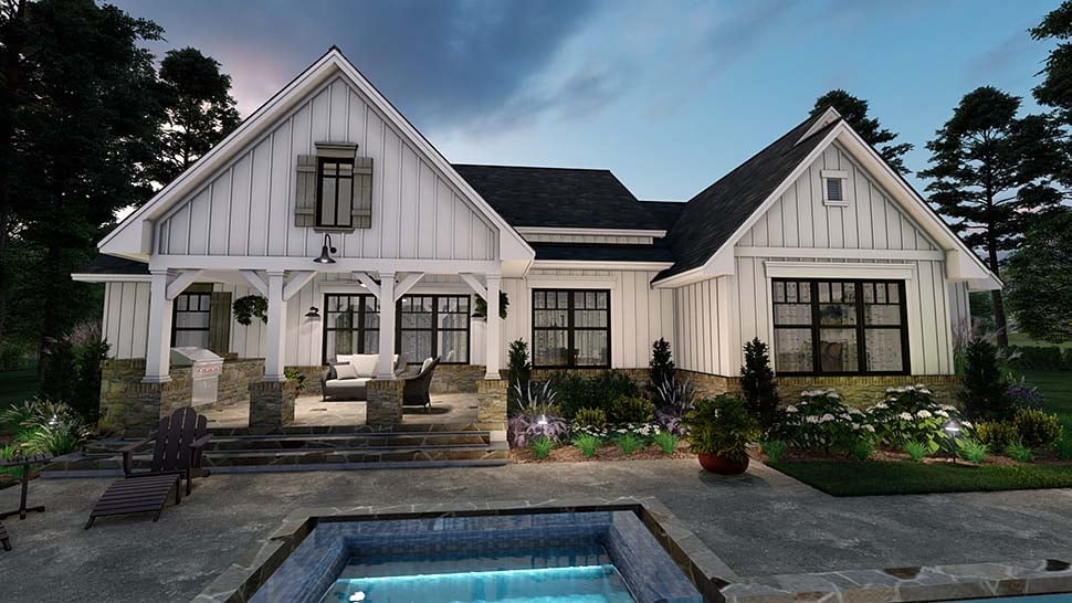 House Plan 75160 Rear Elevation