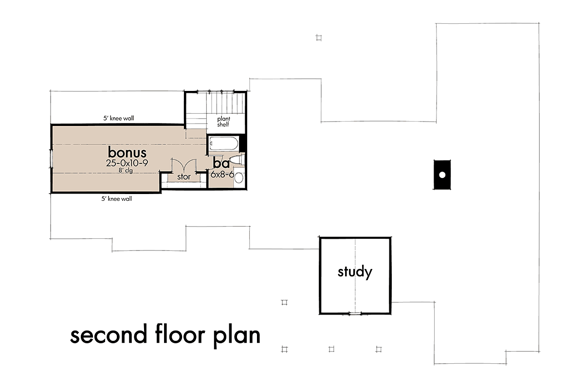 House Plan 75166 Level Two