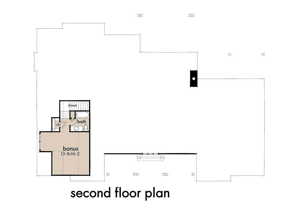 House Plan 75168 Level Two