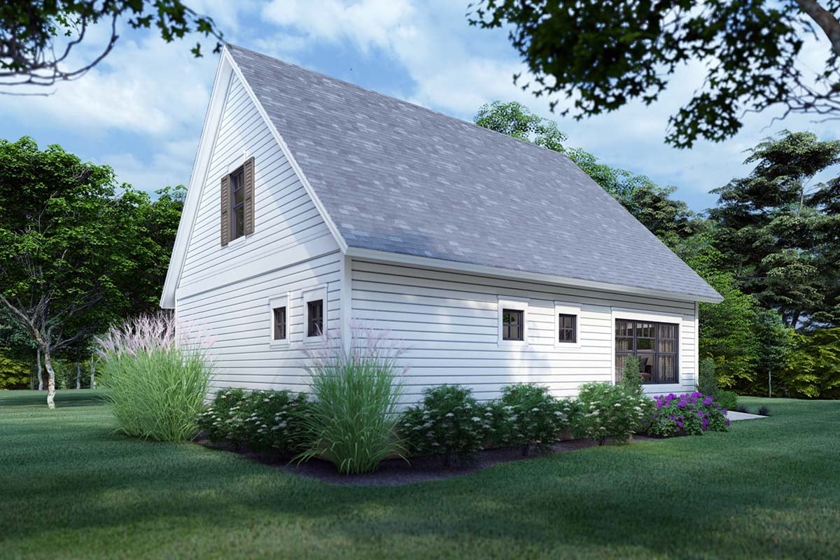 Cottage, Farmhouse Plan with 1302 Sq. Ft., 3 Bedrooms, 2 Bathrooms Picture 2