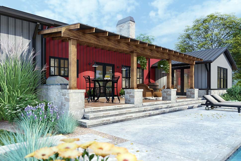 Barndominium, Country, Farmhouse, Ranch Plan with 2486 Sq. Ft., 3 Bedrooms, 3 Bathrooms, 2 Car Garage Picture 10
