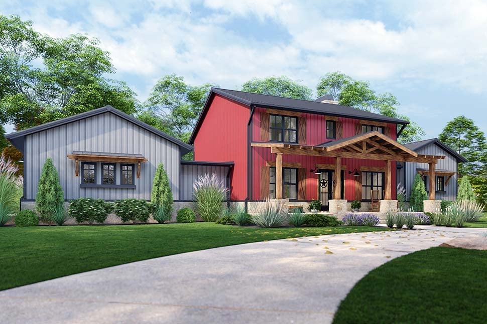Barndominium, Country, Farmhouse Plan with 3177 Sq. Ft., 3 Bedrooms, 3 Bathrooms, 3 Car Garage Picture 11