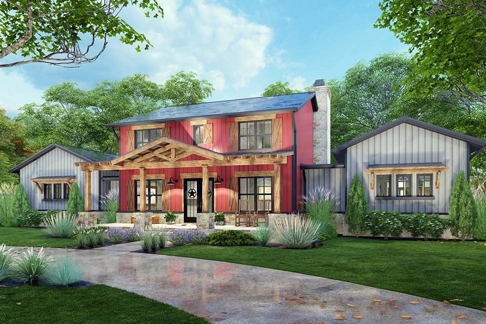 Barndominium, Country, Farmhouse Plan with 3177 Sq. Ft., 3 Bedrooms, 3 Bathrooms, 3 Car Garage Picture 12