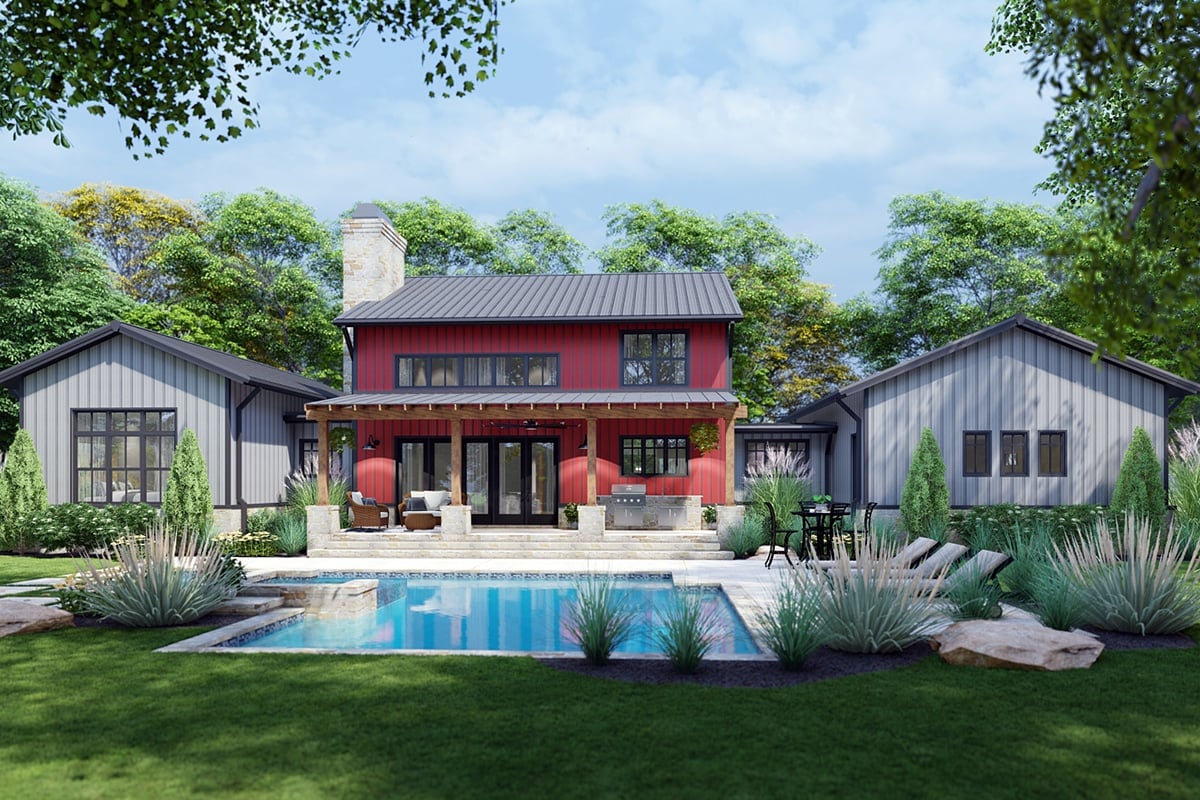 House Plan 75172 Rear Elevation