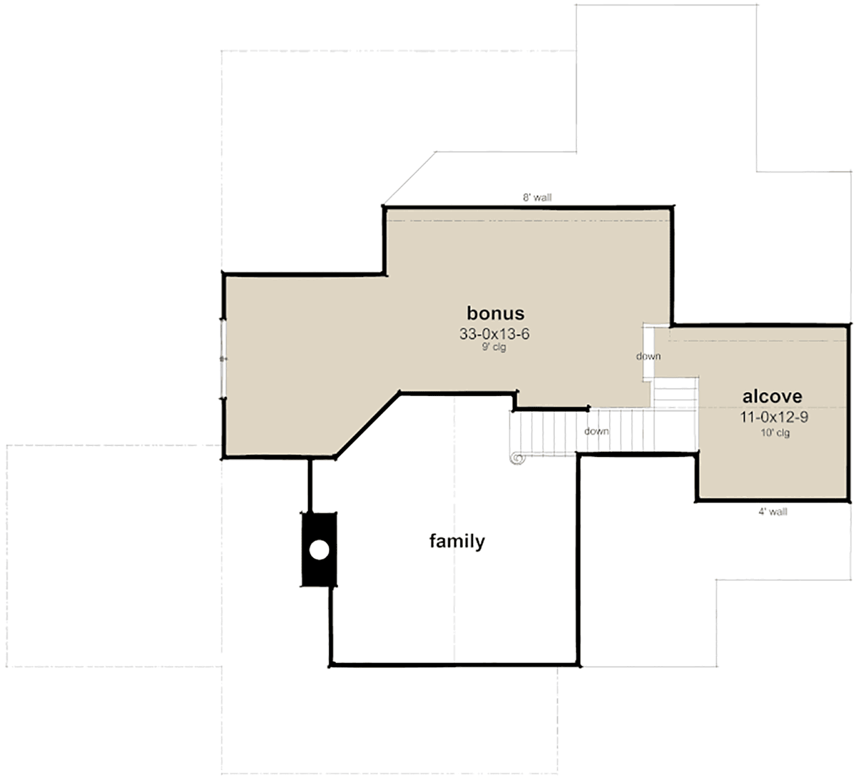 House Plan 75174 Level Two
