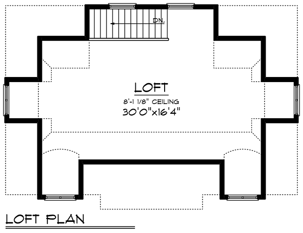 Garage Plan 75252 - 3 Car Garage Level Two